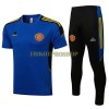 Manchester United Champions League Trainingsshirts Suit 2022-23 Blaue Für Herren